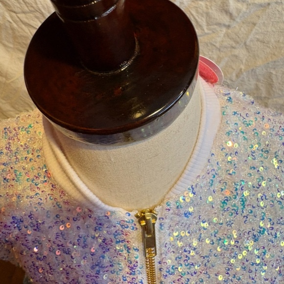Mila & Rose cotton candy sequin jacket 5/6 NWT - Picture 6 of 11